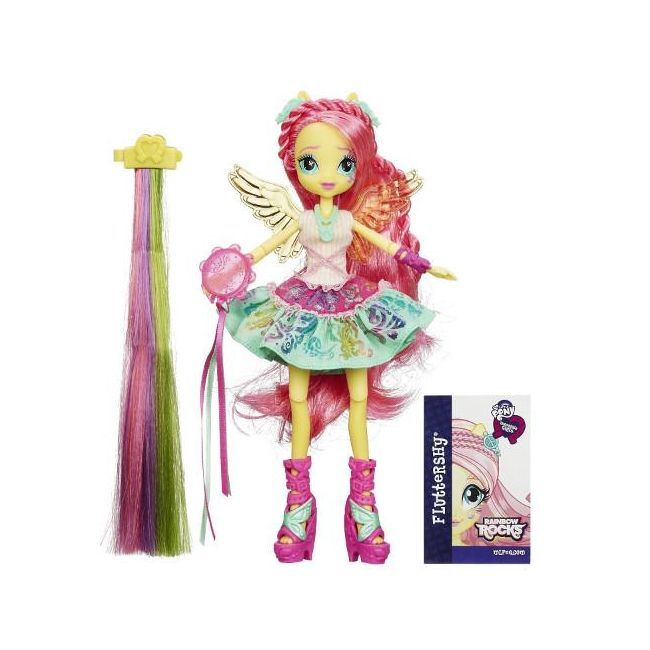 My Little Pony Equestria Girls Fluttershy cu Accesorii de Par EVShas_B1036_B1039