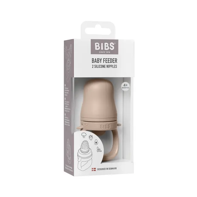 Bibs - dispozitiv de hranire baby feeder cu 2 tetine din silicon, blush bbb4350244