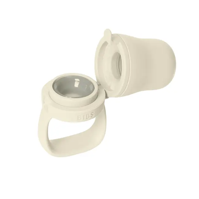 Bibs - dispozitiv de hranire baby feeder cu 2 tetine din silicon, ivory bbb4350216