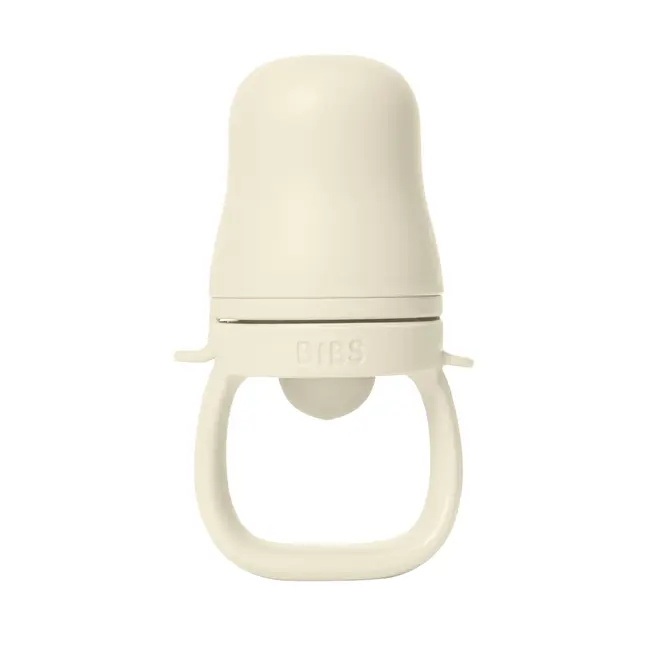 Bibs - dispozitiv de hranire baby feeder cu 2 tetine din silicon, ivory bbb4350216