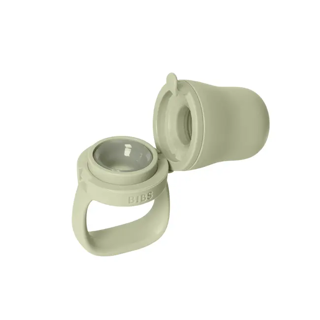 Bibs - dispozitiv de hranire baby feeder cu 2 tetine din silicon, sage bbb4350250