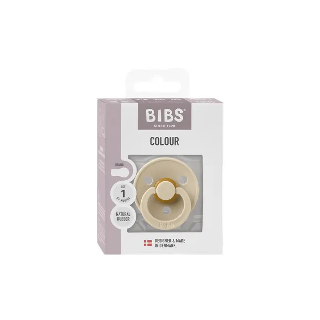 Bibs - suzeta colour latex, tetina rotunda, 0+ luni, ambalaj premium bbbcolourlatexbox1