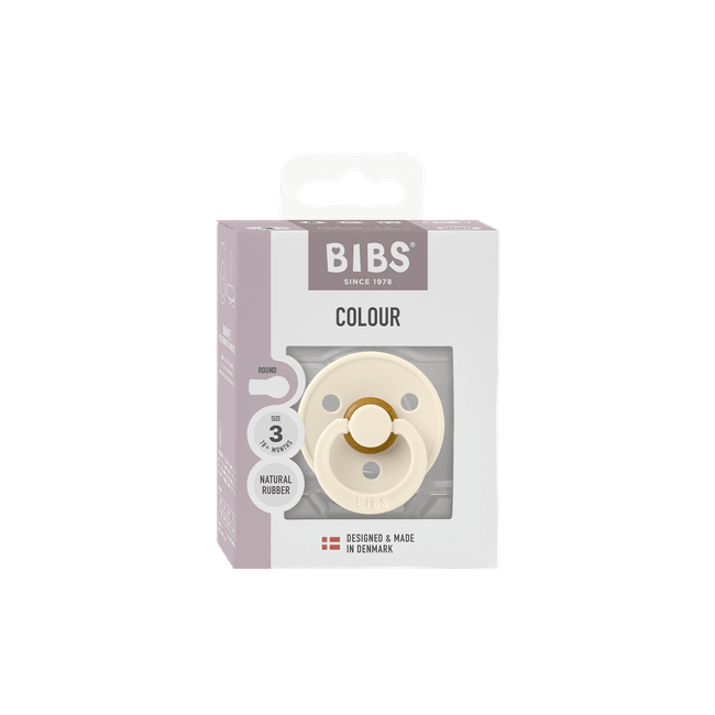 Bibs - suzeta colour latex, tetina rotunda, 18+ luni, ambalaj premium-ivory bbb3003000216