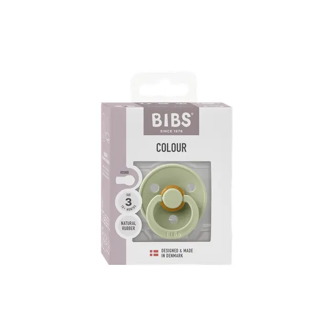 Bibs - suzeta colour latex, tetina rotunda, 18+ luni, ambalaj premium-sage bbb3003000250