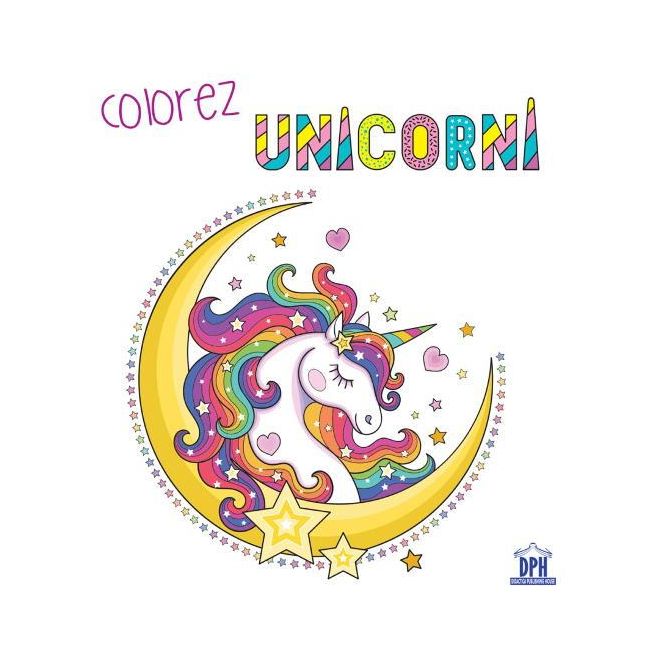 Colorez unicorni: carte de colorat