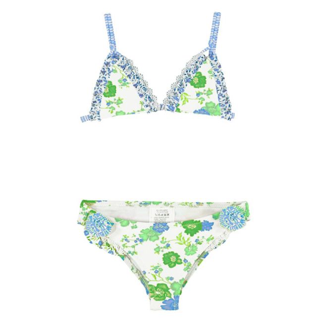 Costum de baie 2 piese Verde/Alb (3760), 7 ani, 122 cm