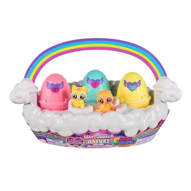 HATCHIMALS ALIVE NEON RAINBOW SET COSULET DE OUA VIV6072741