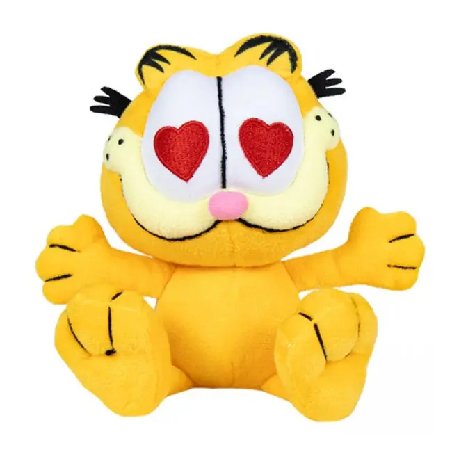 Jucarie din plus Garfield cu inimioare, 25 cm asezat