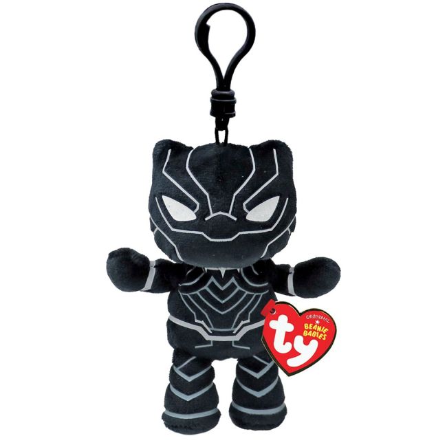 PLUS BRELOC TY 8.5CM BEANIE BABIES MARVEL BLACK PANTHER VIVTY34003