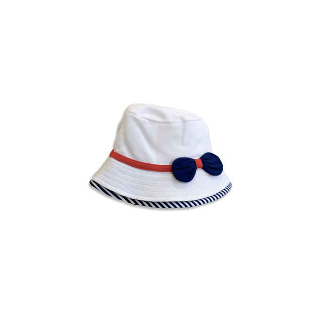 Palarie alb/bleumarin/rosu (10272), 7x24 / 48 cm
