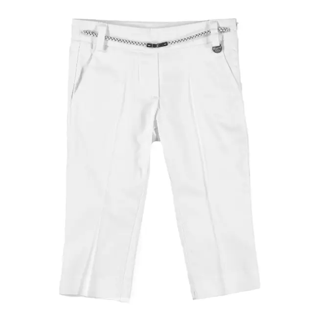 Pantaloni albi (3544), 80 cm / 12 luni