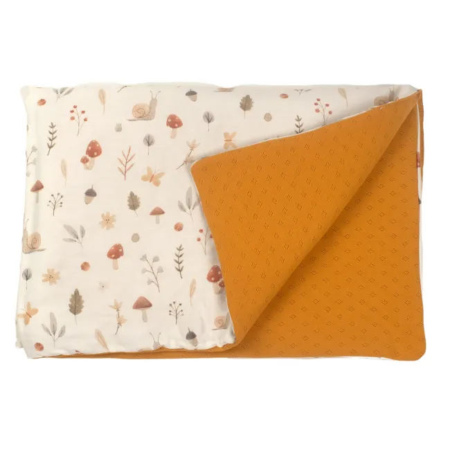 Paturica Pentru Copii Nature Bambus By Amy Cu Doua Fete, 100x70cm + Cadou Rucsacel Comori Din Natura Pjb82726
