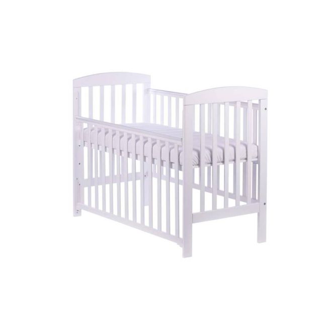 Patut Bebe Din Lemn Masiv, Inaltime Reglabila A Saltelei, Sertar Inclus, Olek Alb Pjbdrw_2016_22_sertar