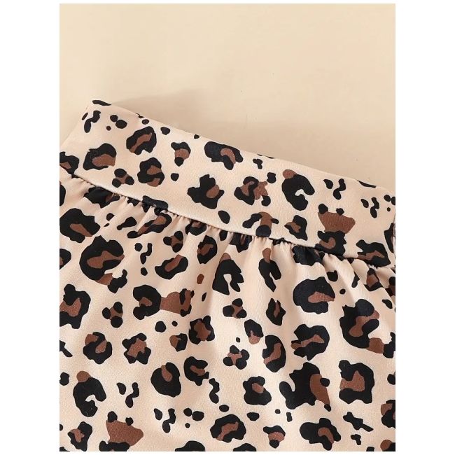 Set "daddy's girl" – body, pantaloni scurti si bentita cu imprimeu leopard mbtu107-r1