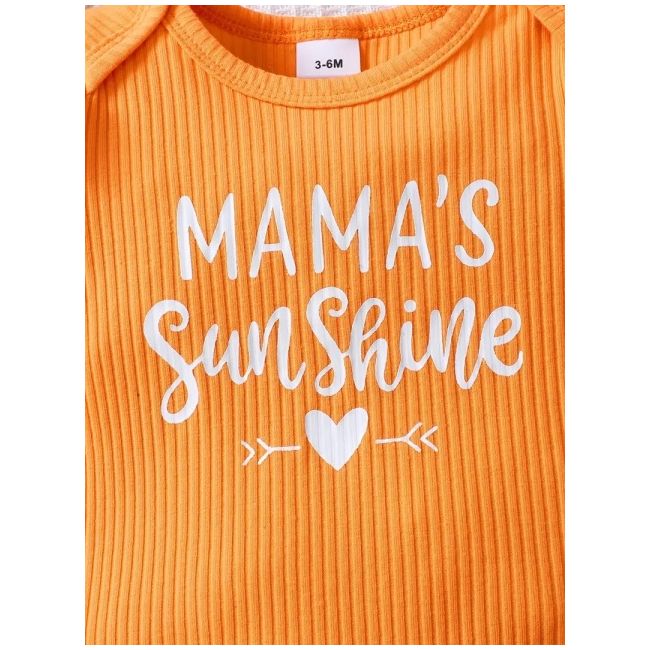 Set "mama's sunshine" – body, pantaloni scurti si bentita mbtu106-r2