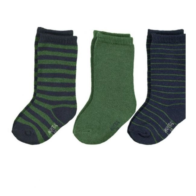 Set 3 perechi sosete, Bleumarin/Verde (10103), 6 luni