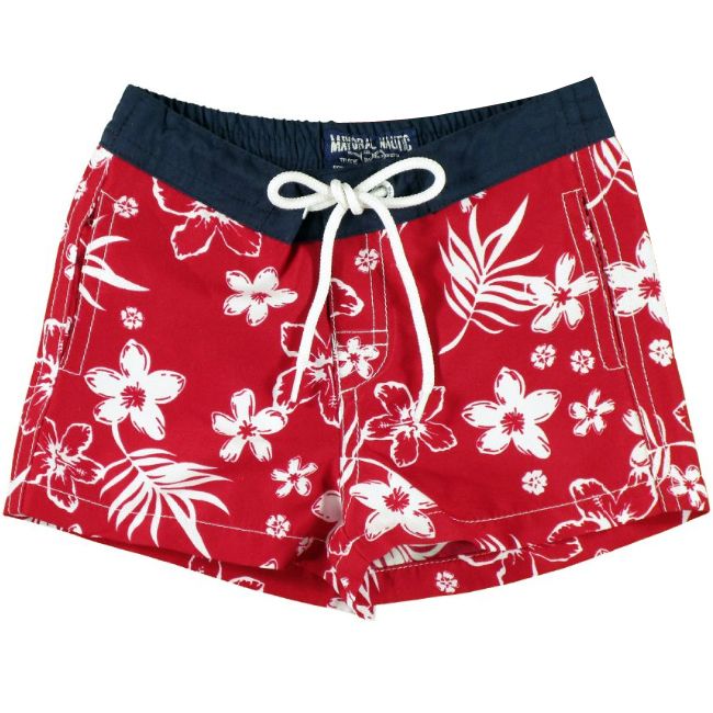 Short pentru baie Tropical Rosu (3640), 116 cm