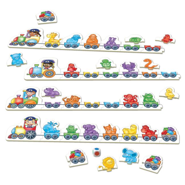 Trenulet puzzle de potrivire a culorilor or131