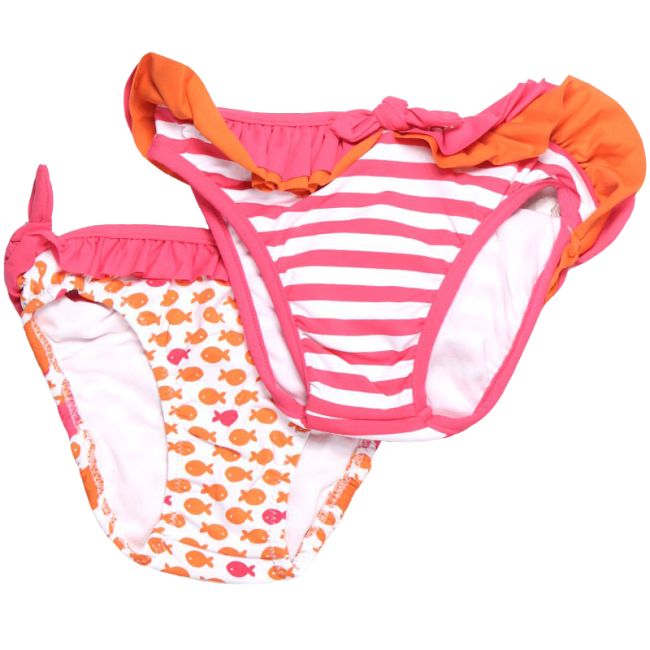 Set 2 slipuri de baie Roz/Alb/Portocaliu (1683), 18 luni, 86 cm