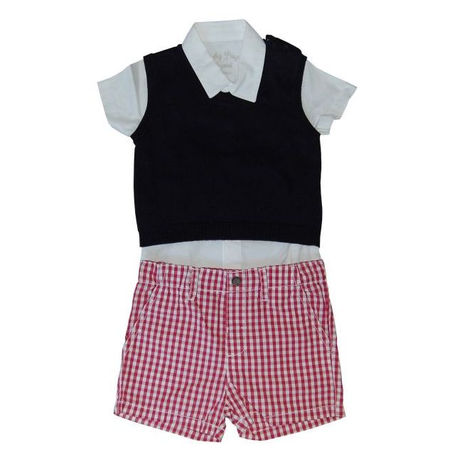 Set camasa cu vesta si pantaloni (1247), 6 luni, 68 cm