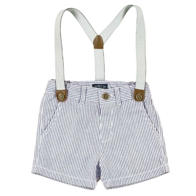 Pantaloni bleu scurti cu bretele (1245), 12 luni, 80 cm