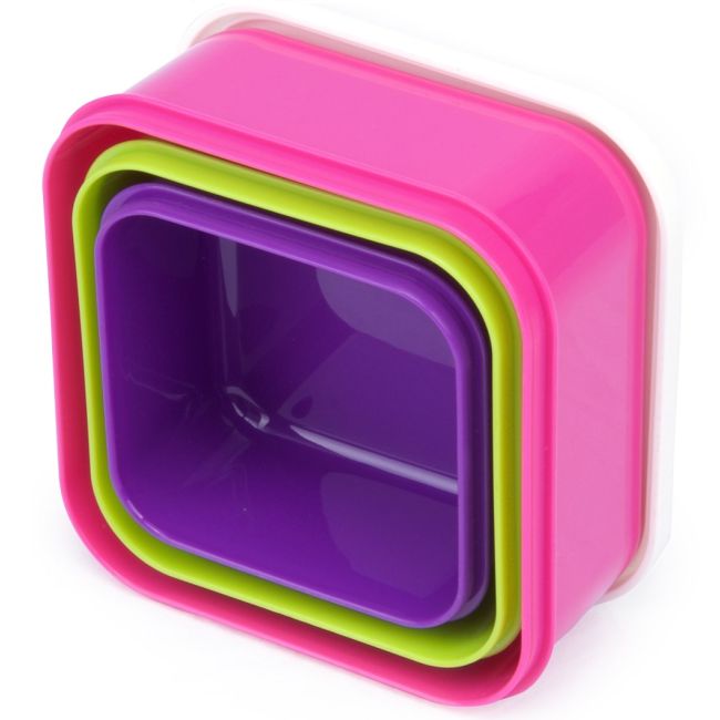 Set cutiute Snack Pots Pink, Trunki