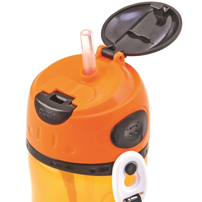 Sticla din plastic cu pai Tipu Bottle, Trunki