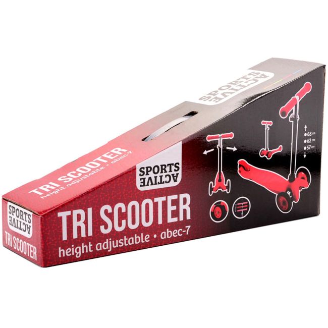 Trotineta rosie cu 3 roti Sports Active, 3+ ani