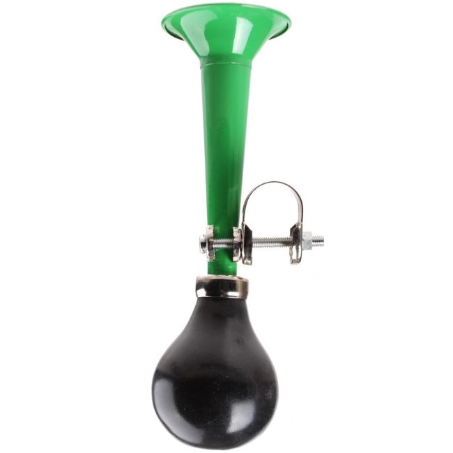 Claxon mini-trompeta verde, Bike Fun