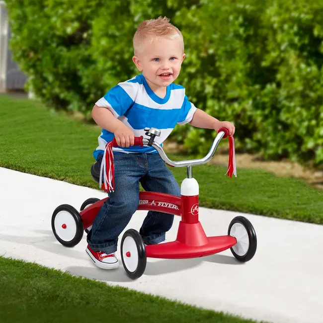 Cvadriciclu fara pedale Radio Flyer Scoot About, 1-3 ani
