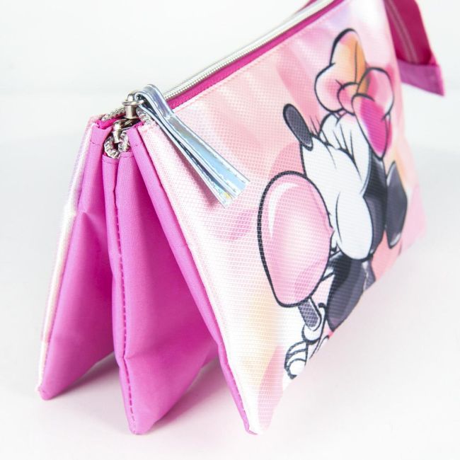 Penar Cerda Minnie Mouse cu 3 compartimente, 22x12,5x3 cm