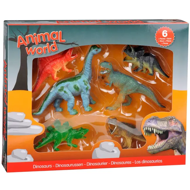 Set 6 figurine din cauciuc - Dinozauri