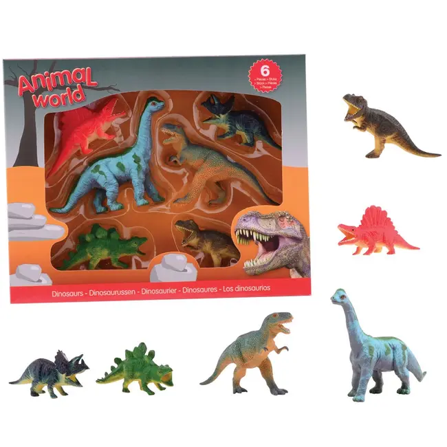 Set 6 figurine din cauciuc - Dinozauri