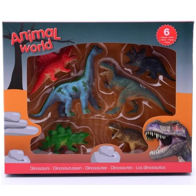 Set 6 figurine din cauciuc - Dinozauri
