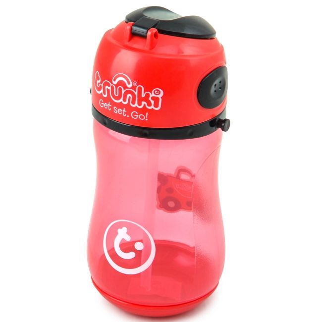 Sticla din plastic cu pai Harley Bottle, Trunki