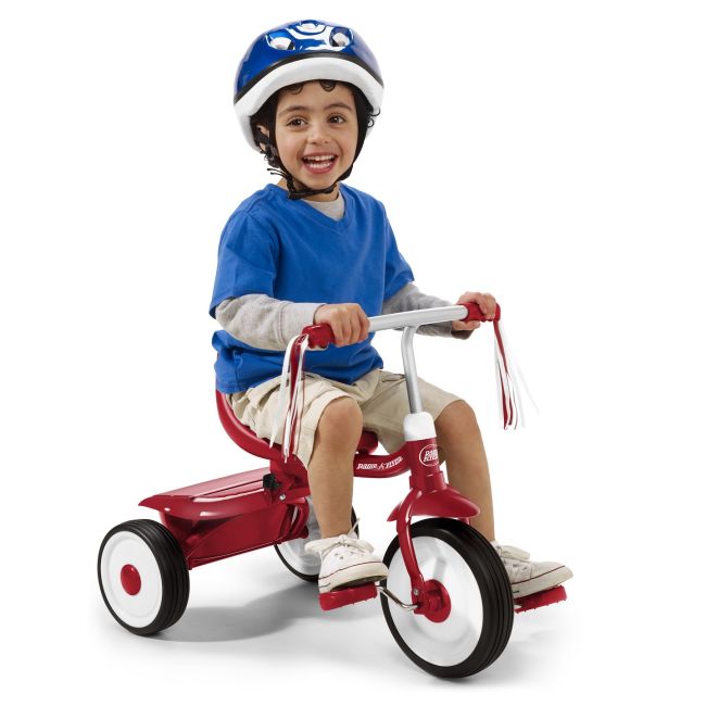 Tricicleta pliabila Radio Flyer Fold 2 Go Red, 1-3 ani