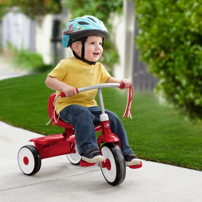Tricicleta pliabila Radio Flyer Fold 2 Go Red, 1-3 ani