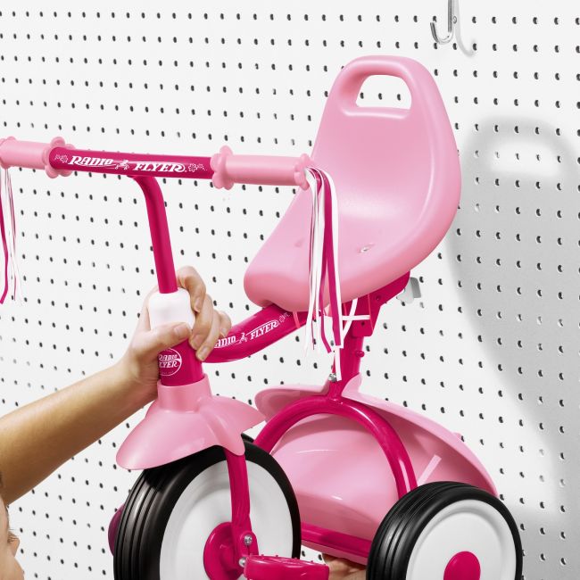 Tricicleta pliabila Radio Flyer Fold 2 Go Pink, 1-3 ani