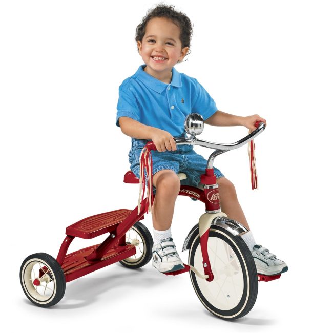 Tricicleta Radio Flyer Classic Red Dual Deck, 2-5 ani