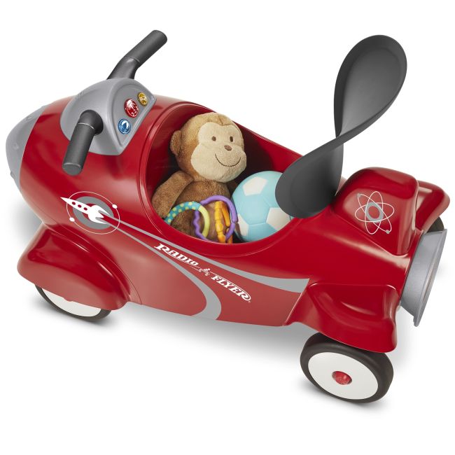 Racheta cu roti Radio Flyer Retro Rocket, 1-3 ani