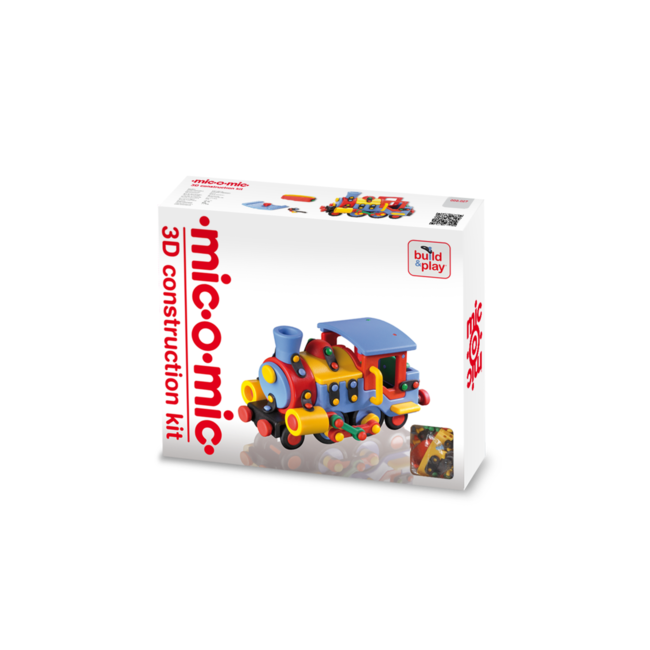 Jucarie de construit mic-o-mic 3D Locomotiva 089.027, 19.1 cm