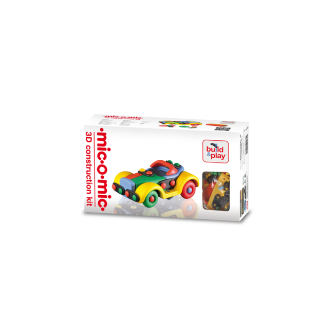 Jucarie de construit mic-o-mic 3D Masina 089.009, 9.6 cm
