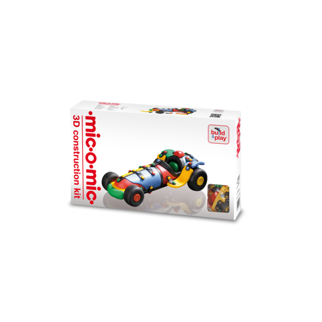 Jucarie de construit mic-o-mic 3D Masina de curse 089.021, 25 cm