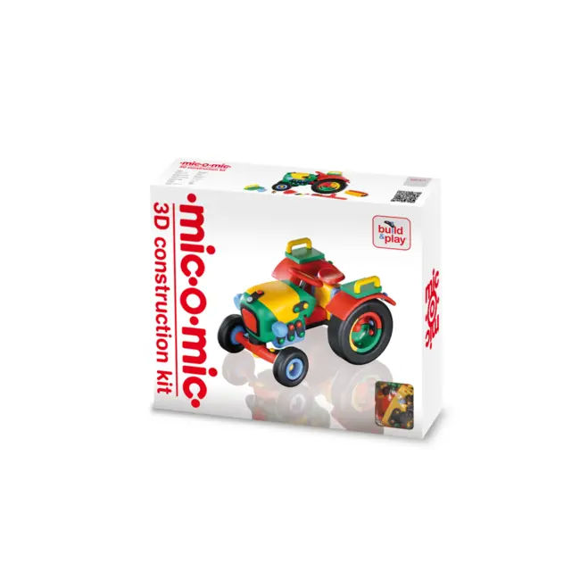 Jucarie de construit mic-o-mic 3D Tractor 089.071, 16.5 cm