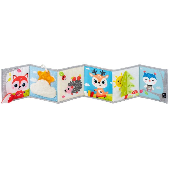 Jucarie - carte Benbat cu doua fete pentru dezvoltare senzoriala, Forest Fun