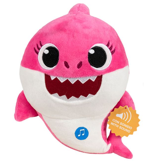 Jucarie muzicala din plus Mummy Shark, Baby Shark, 25 cm