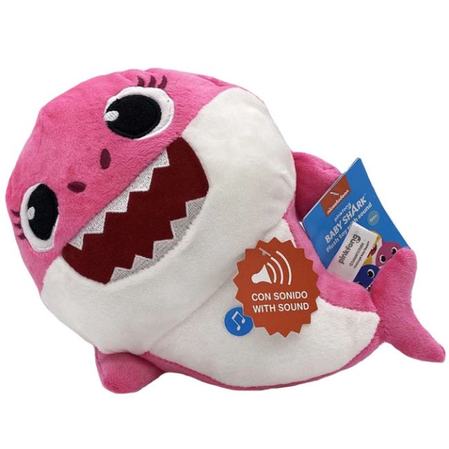 Jucarie muzicala din plus Mummy Shark, Baby Shark, 25 cm