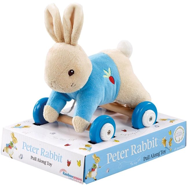Jucarie din plus cu roti Peter Rabbit