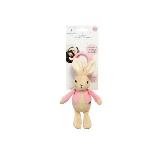 Flopsy Rabbit | Jucarie atasabila din plus cu vibratii, 22 cm