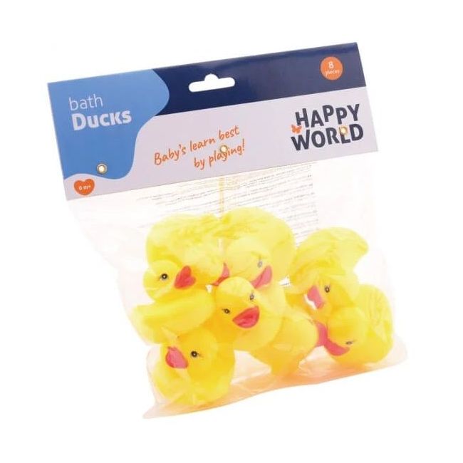 Set 8 ratuste din cauciuc pentru baie, 5.5x5.5x4 cm